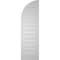 Ekena Millwork Quarter Round Top Right Surface Mount PVC Gable Vent w/ 2"W x 1-1/2"P Brickmould Frame, 12"W x 40"H GVPQR12X4002SF - alternate 2